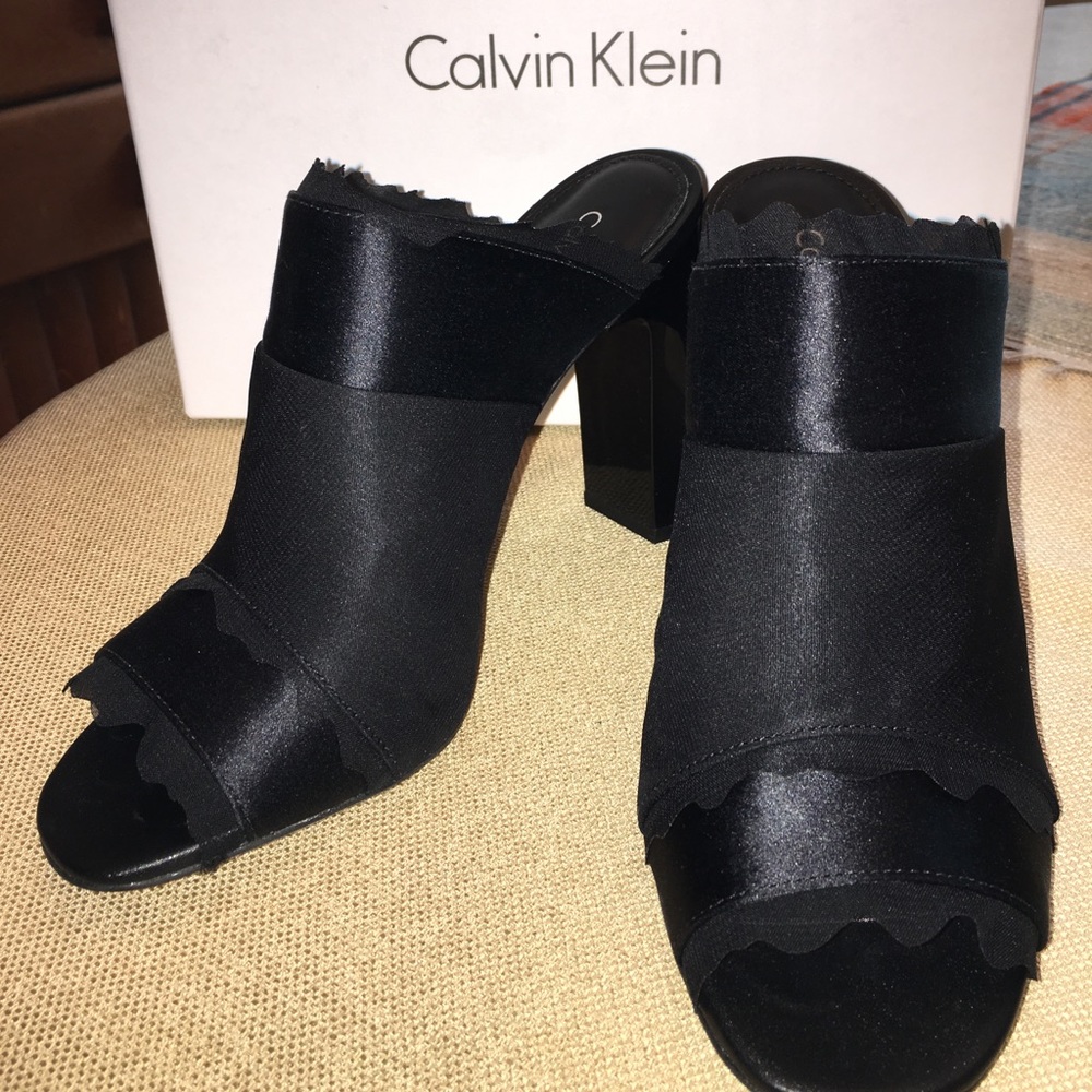 Calvin Klein Satin Mule